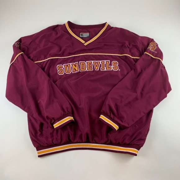 Colosseum Other - Arizona State Sun Devils NCAA Maroon Gold Colosseum Pullover Jacket